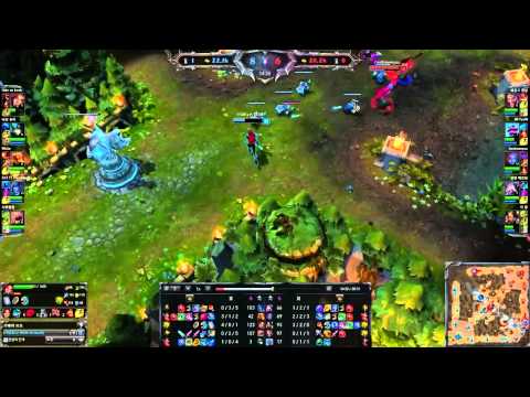 Faker Katarina vs Nidalee [KR Challenger Ranked solo queue mid]