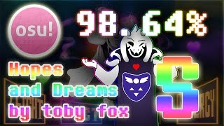 HOW STRONG IS YOUR DETERMINATION!? - osu! - Hopes and Dreams by toby fox (Hard) { S } 98.64%