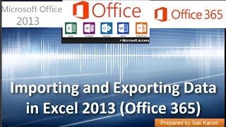 Importing and Exporting Data in .csv Files in Excel 2013 (Office 365) 17 of 18