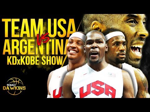 Kobe, Bron, KD Led Team USA vs Ginobili x Argentina Exhibition Game | July 22, 2012 | SQUADawkins
