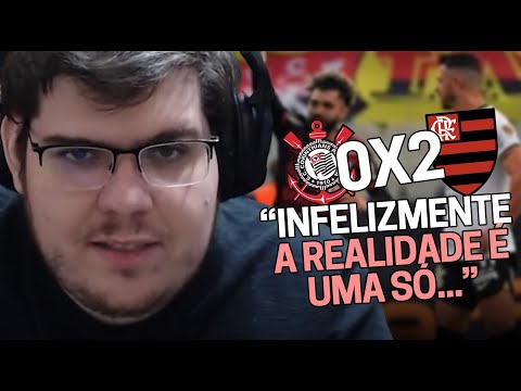 CASIMIRO REAGE: CORINTHIANS 0X2 FLAMENGO PELA LIBERTADORES 2022 | Cortes do Casimito