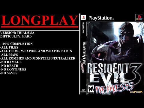 Resident Evil 3: Nemesis [Trial Version/USA] (PlayStation) - (Longplay | Hard Difficulty)