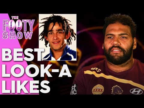 Celebrity look-a likes! | Footy Show Player Probe