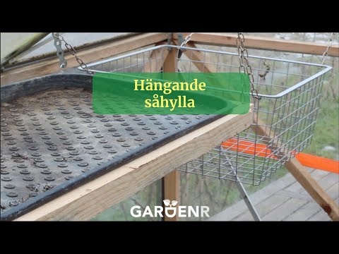Hängande såhylla - Trädgårdshacks med GardenR