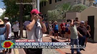 HURRICANE IRMA GETS CLOSER TO FLORIDA,FLORIDA OFFICIALS SOUND THE ALARM TO GET PREPARED AND LEAVE