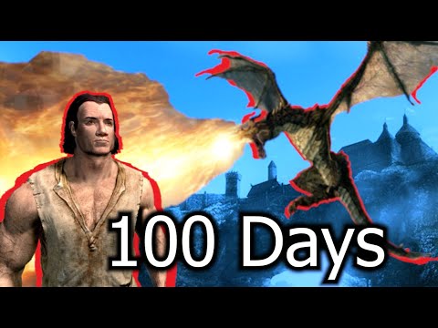 100 Days in Hardcore Survival Mode  - Skyrim Anniversary Edition