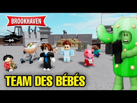 CACTUS ATTACKS THE BABY TEAM ON BROOKHAVEN! ROBLOX - BROOKHAVEN RP