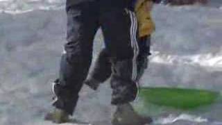 preview picture of video 'Andrew sledding at Lake Tahoe'