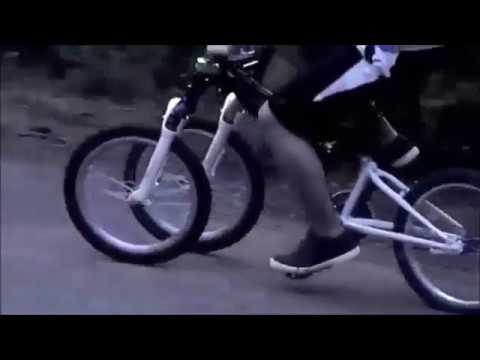 DIY  Leaning tadpole trike controlled tilt by steering -  low cost patented design