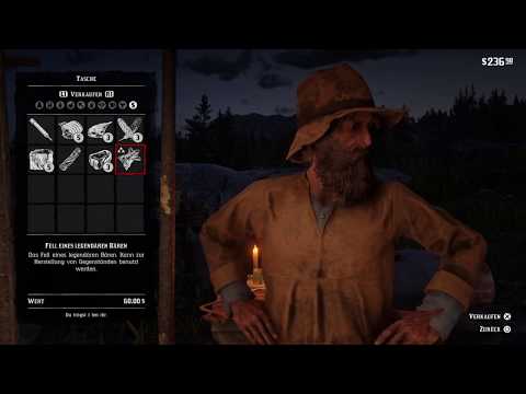 Red Dead Redemption 2 sell legendary fur