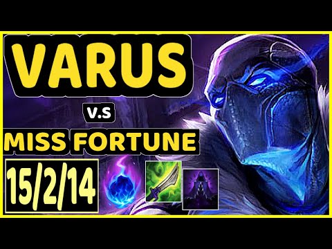 WENDELBO (VARUS) vs MISS FORTUNE - 15/2/14 KDA BOTTOM ADC GAMEPLAY - EUW Ranked MASTER