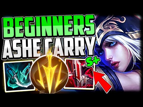 How to Play Ashe ADC for Beginners & CARRY + Best Build/Runes SEASON 13 Ashe Guide League of Legends