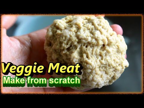 HOW TO MAKE SEITAN FROM SCRATCH {Veggie Meat Substitute Recipe} - Krsnatarian (Quick Video) [VEGAN]