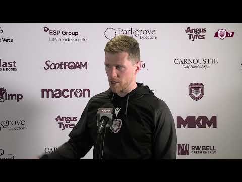 Arbroath 1 - 1 Airdrieonians - Colin Hamilton - Post Match Interview