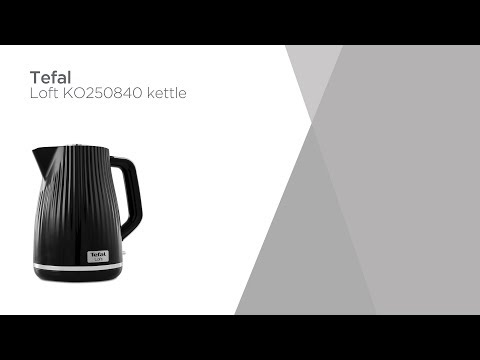 Virdulys Tefal KO2508 (1.7 litres, juodos spalvos) video
