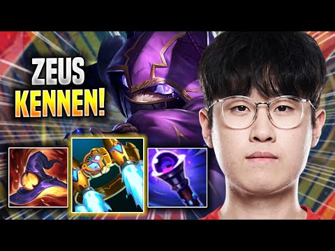 ZEUS IS A MONSTER WITH KENNEN! - T1 Zeus Plays Kennen TOP vs Jax! | Season 2022