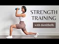 25 Min STRENGTH TRAINING Full Body Dumbbell Workout PCOS Friendly
