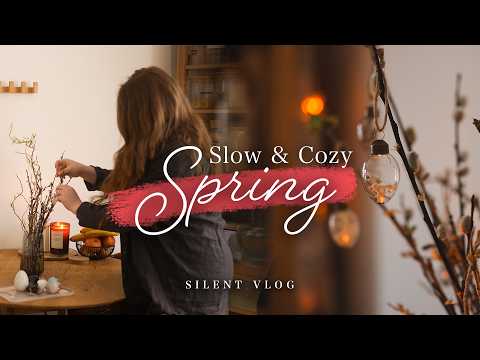 Cozy Spring Reset🌸| Decorating, Bunny Cuddles | Slow Living Vlog