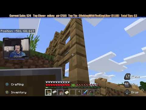 Minecraft "Chill Stream" May 21, 2019 pt1 - Finishing Village Defenses...and THEN!