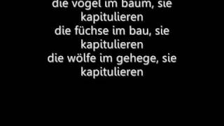 Tocotronic- Kapitulation lyrics