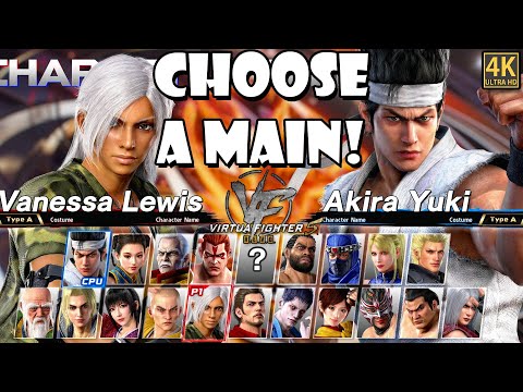 Virtua Fighter 5 R.E.V.O. - How to Choose your Main Character!