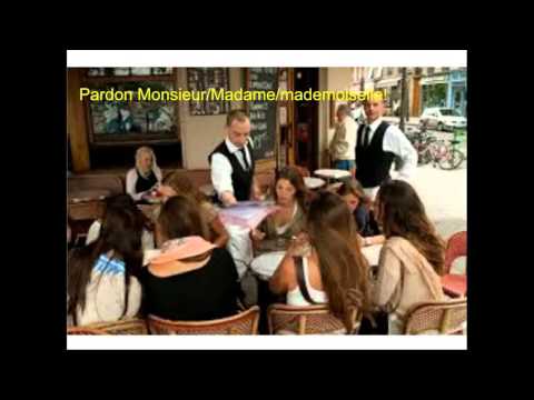 How to be polite at a French café.