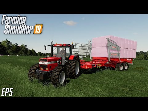 WRAPPING OUR SILAGE BALES! | Farming Simulator 19 | Marwell Manor PS4 EP5