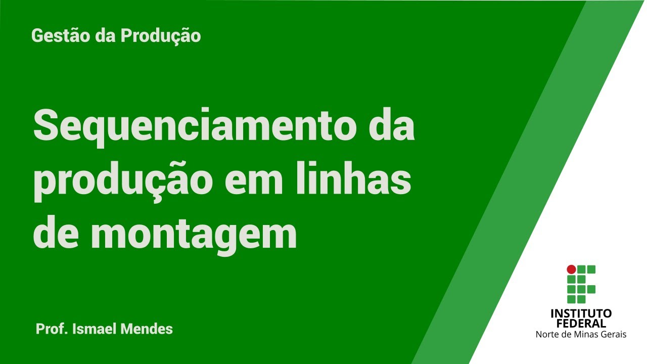 Sequenciamento da produção em linha de montagem