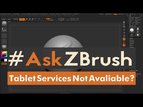 tablet doesnt work in zbrush