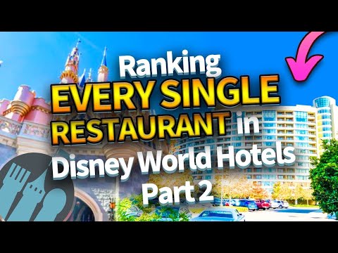 Classificação de CADA restaurante nos hotéis da Disney World - Parte 2