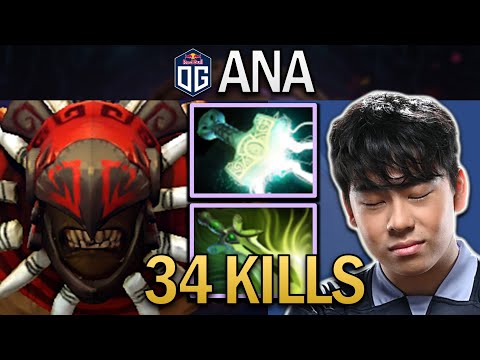 OG.ANA SMURF BLOODSEEKER WITH 34 KILLS - DOTA 2 7.31 GAMEPLAY
