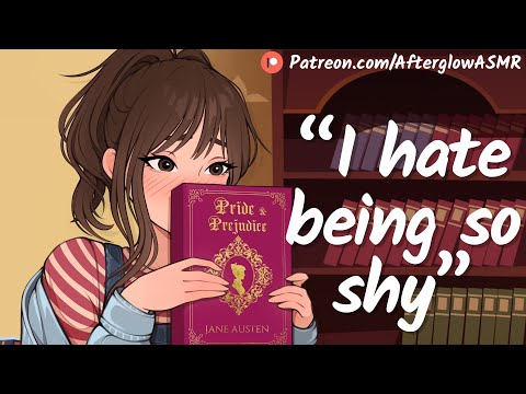 Shy Bookstore Girl Nervously Asks You Out (Embarrassed) (Confession) (Cute) (Crushing On You)