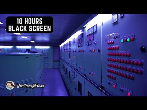 Ship Engine Room Sound | White Noise Sounds | Relax, Sleep, Calm, Soothe a Baby | 10H Black Screen