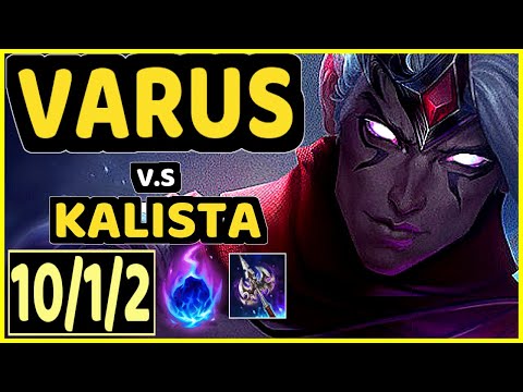 PADDEN (VARUS) vs KALISTA - 10/1/2 KDA BOTTOM ADC GAMEPLAY - EUW Ranked MASTER