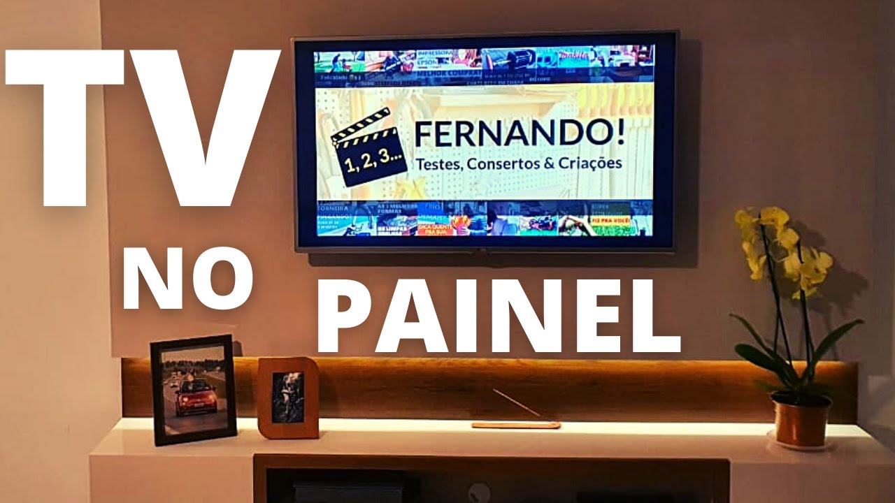 DUAS TÉCNICAS SECRETAS PARA INSTALAR TV NO PAINEL DE MADEIRA OU NA PAREDE SEM FICAR TORTO. DIY TV