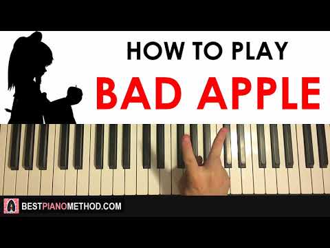 Bad Apple Touhou Piano Tutorial