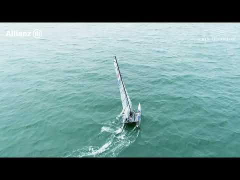 De Nacra 17, de Formule 1 van de Olympische zeilklasses. Bjarne en Laila varen voor TeamAllianz