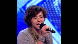 harry styles covering "hey, soul sister!" by train on the X Factor UK unseen vid