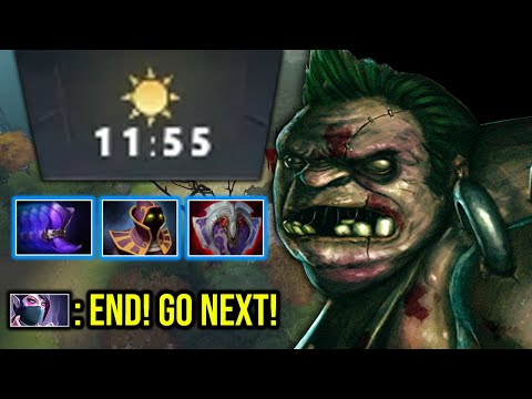 When you see this 11mins items on pudge! Just go Next, Let the Pudge end!