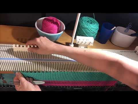 Brother KX 350 or LK 150 Machine Knitted Hat Tutorial for Beginners