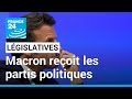 Après la gifle aux législatives, Emmanuel Macron reçoit les partis politiques • FRANCE 24