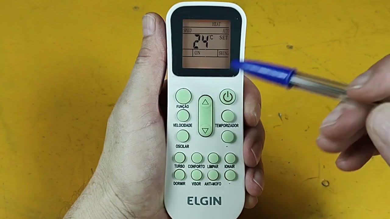 Como usar o controle remoto do ar condicionado Elgin