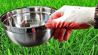 A brilliant idea from a metal bowl