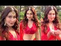 Rashi Khanna Looking Beautiful In Red Dress Actress Rashi Khanna Diwali Special Video Filmylooks