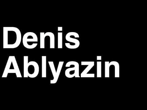 How to Pronounce Denis Ablyazin Russia Bronze Medal Gymnastics Floor London 2012 Olympics Video