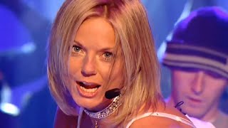 Geri Halliwell - It&#39;s Raining Men (Live at TOTP Christmas 2001) • HD