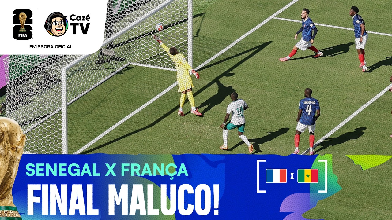 GOL, GOLAÇO E LAMBANÇA! CONFIRA OS MINUTOS FINAIS MALUCOS DE FRANÇA X SENEGAL | COPA DO MUNDO