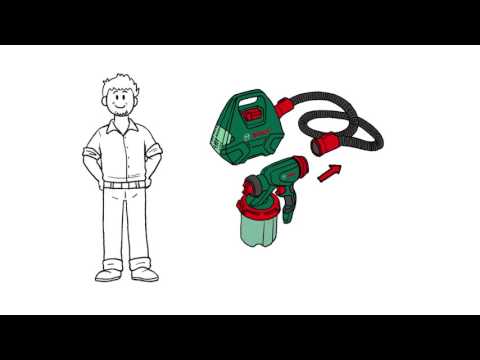 Dažų purškimo sistema Bosch PFS 3000-2 video