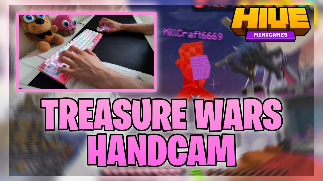 Treasure Wars With Handcam & Commentary! // Hive Minecraft Bedrock