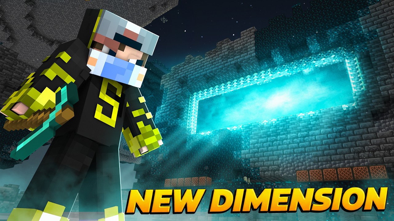 I Explored Minecraft's New Dimension in Manhunt SMP